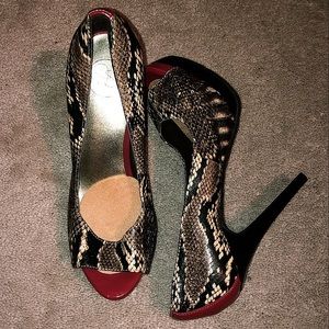 Snakeskin Heels